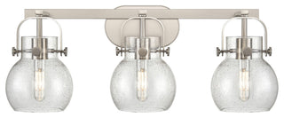Pilaster Ii Sphere 3 27" Bath Vanity-Light Satin Nickel