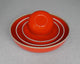 Coral Red Hermit Bowl, Medium