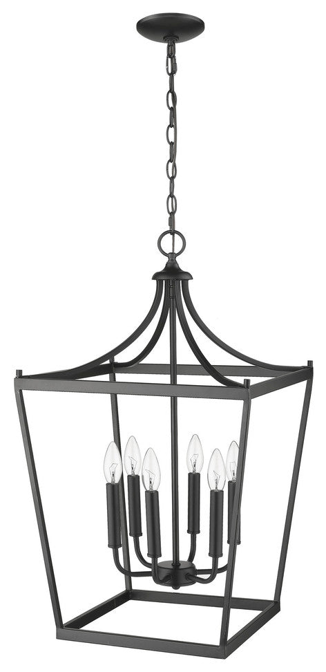 Kennedy 6-Light Matte Black Pendant