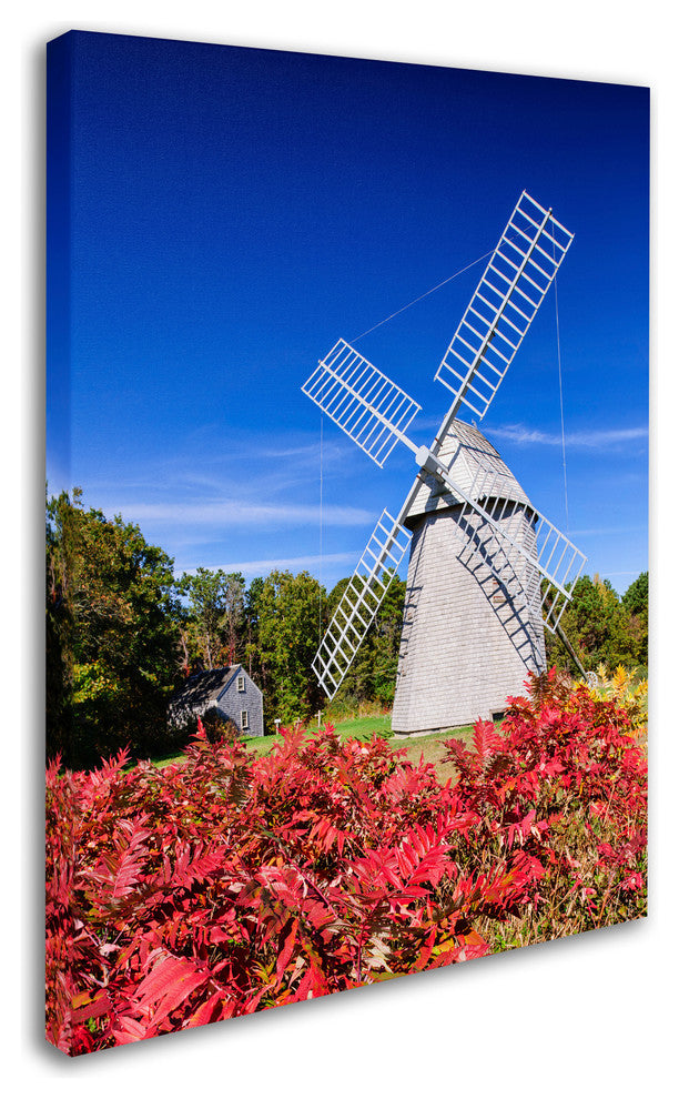 Michael Blanchette 'Higgins Windmill' Canvas Art, 24x18