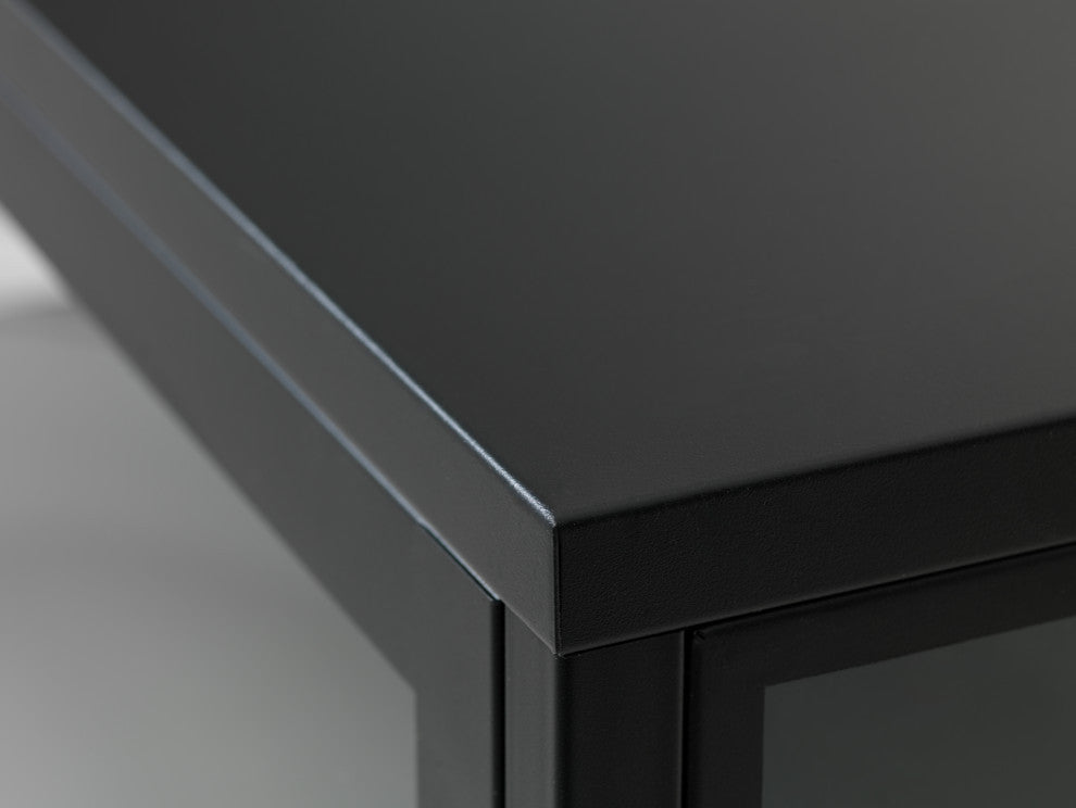 Metal & Glass TV Lowboard