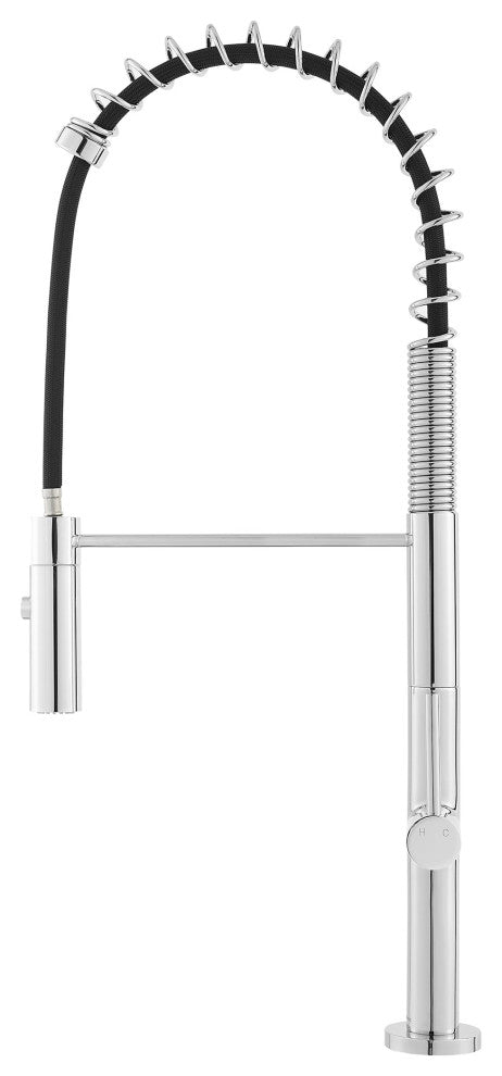 Swiss Madison Chalet Single Handle, Pull-Down Kitchen Faucet, Chrome
