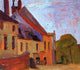 Egon Schiele Houses on the Town Square in Klosterneuberg Wall Decal