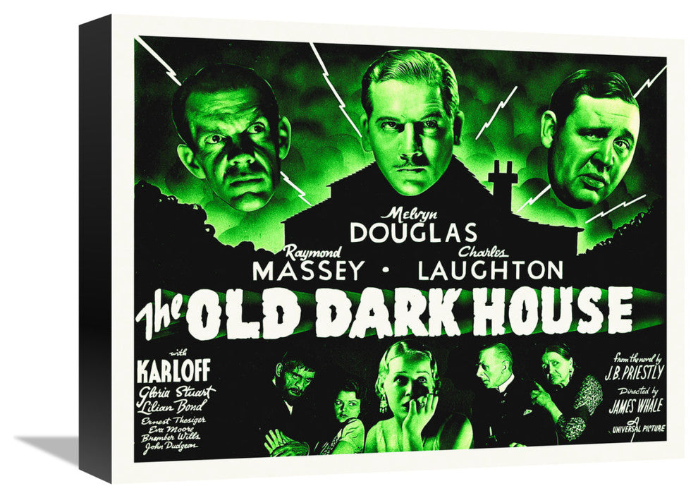 "The Old Dark House" Stretched Canvas Giclee by Hollywood Photo Archive, 16"x13"