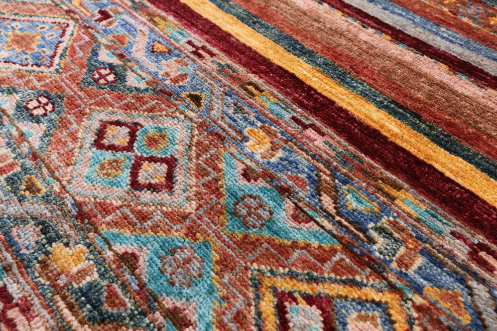 3' 11" X 5' 10" Khorjin Super Kazak Hand Knotted Rug Q7457