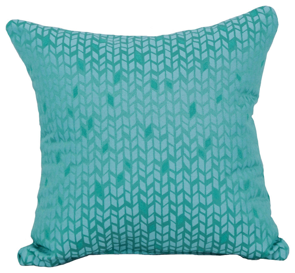 17" Jacquard Throw Pillows With Inserts, Set of 4, Banyan Seagla