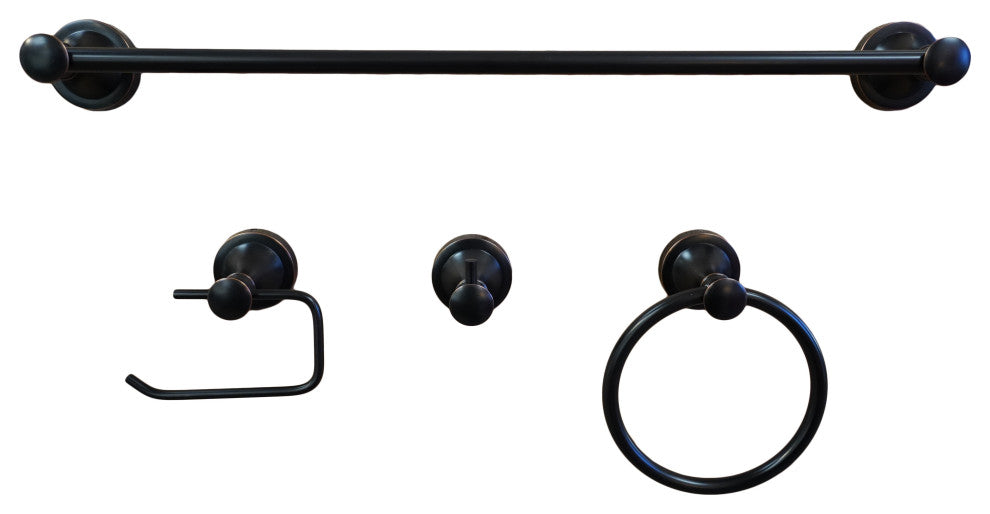 Dyconn Faucet BLN4SET24-ORB London Series Bathroom Set, Oil Rubbed Bronze