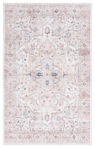 Safavieh Arizona Machine-Washable Collection ARZ520 Rug, Peach/Beige, 3'x5'