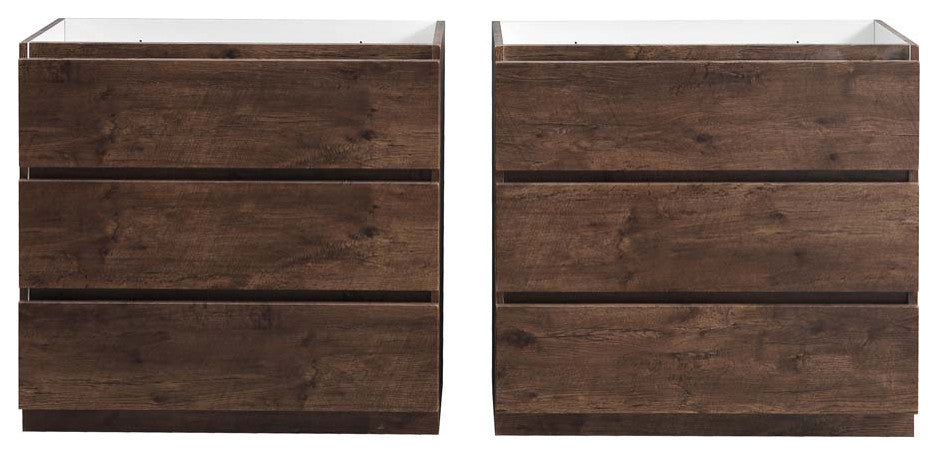 Fresca Lazzaro 72" Rosewood Double Sink Cabinet