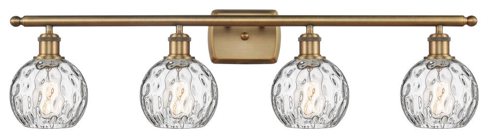 Innovations 516-4W-BB-G1215-6 4 Light Bath Vanity Light, Brushed Brass