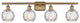 Innovations 516-4W-BB-G1215-6 4 Light Bath Vanity Light, Brushed Brass