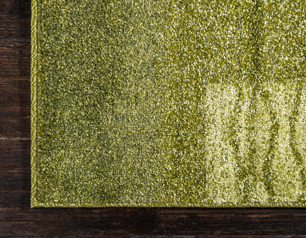 Rug Unique Loom Del Mar Green Runner 2' 7 x 10' 0