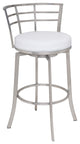 Viper White PU Upholstery Stool, Counter Height