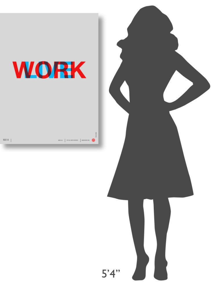 "Live Work" Poster Fine Art Print