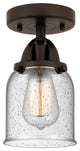 Small Bell Semi-Flush Mount, Oil Rubbed Bronze, Seedy, Seedy
