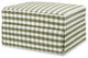 Crawford Gliding Ottoman, Moss Green Gingham