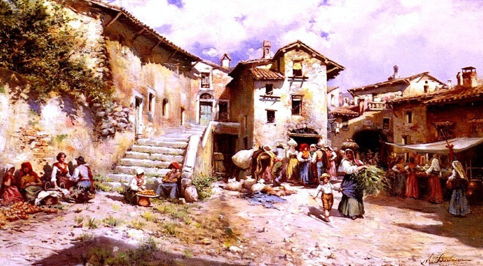 Mariano Barbasan Vista Rural De Los Alrededores De Un Pueblo De Roma Wall Decal