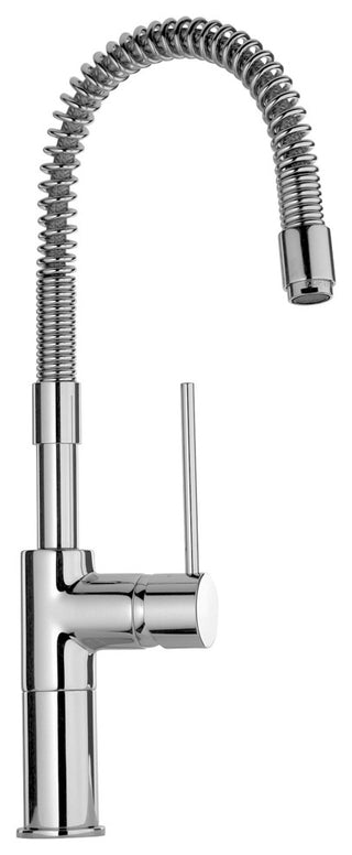 LaToscana Elba Single Handle Pull Down Kitchen Faucet, Chrome