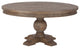 Chatham Downs 60-Inch Round Dining Table in Weathered Teak Finish