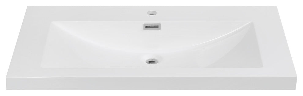 35" Solid Surface Resin Streamline K-0818-35 Vanity Top
