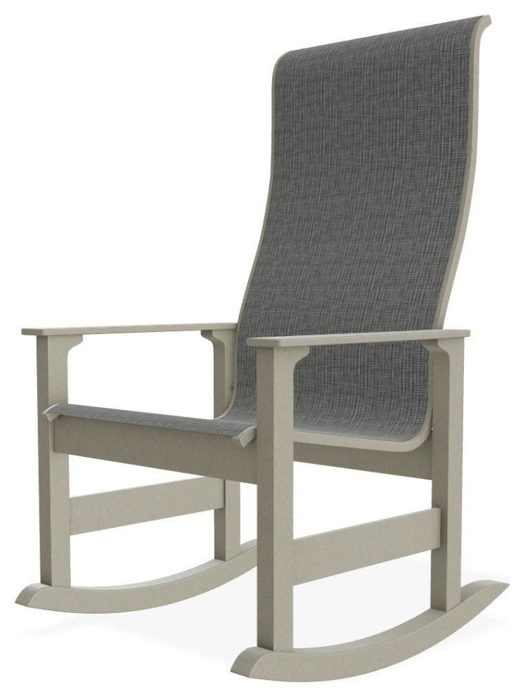 Leeward Sling Outdoor Supreme Rocker, Anchor/Storm