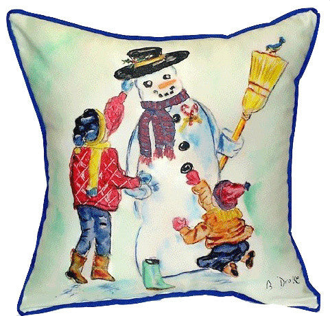 Snowman Pillow 18" x 18"
