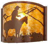 12"W Cowboy Wall Sconce