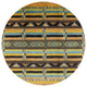 Ahgly Company Indoor Round Mid-Century Modern Area Rugs, 5' Round