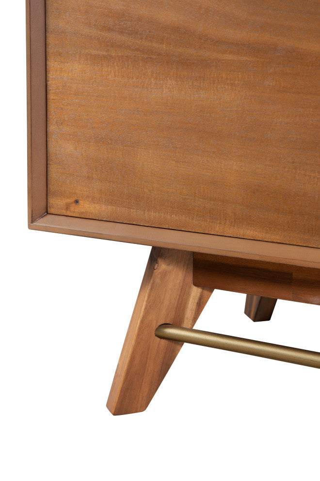 Mid-Century Modern 3-Section Sideboard, Walnut