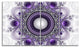 Purple Fractal Pattern with Circles, Abstract Canvas Print, 48"x28", 4 Panels