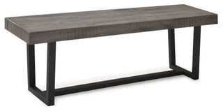 3-Piece Farmhouse Dining Set - Grey/Black