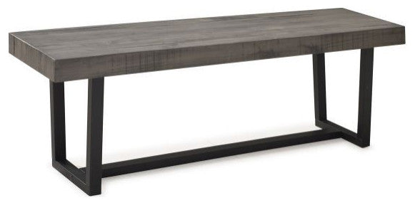 3-Piece Farmhouse Dining Set - Grey/Black