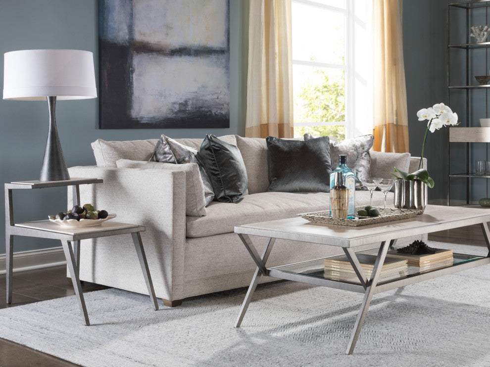 Adamo Silver Gray Cocktail Table