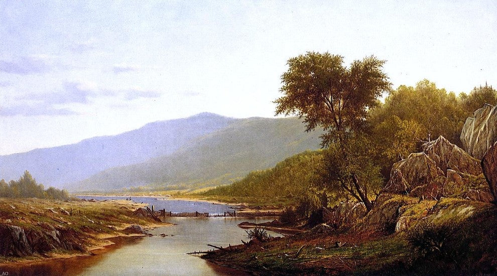 Charles W Knapp In the White Mountains, Gallery Wrapped Canvas Print, 15"x30"
