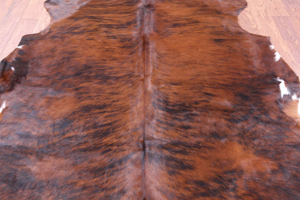 Brindle Natural Cowhide Rug 7' 1" X 6' 1" C2334