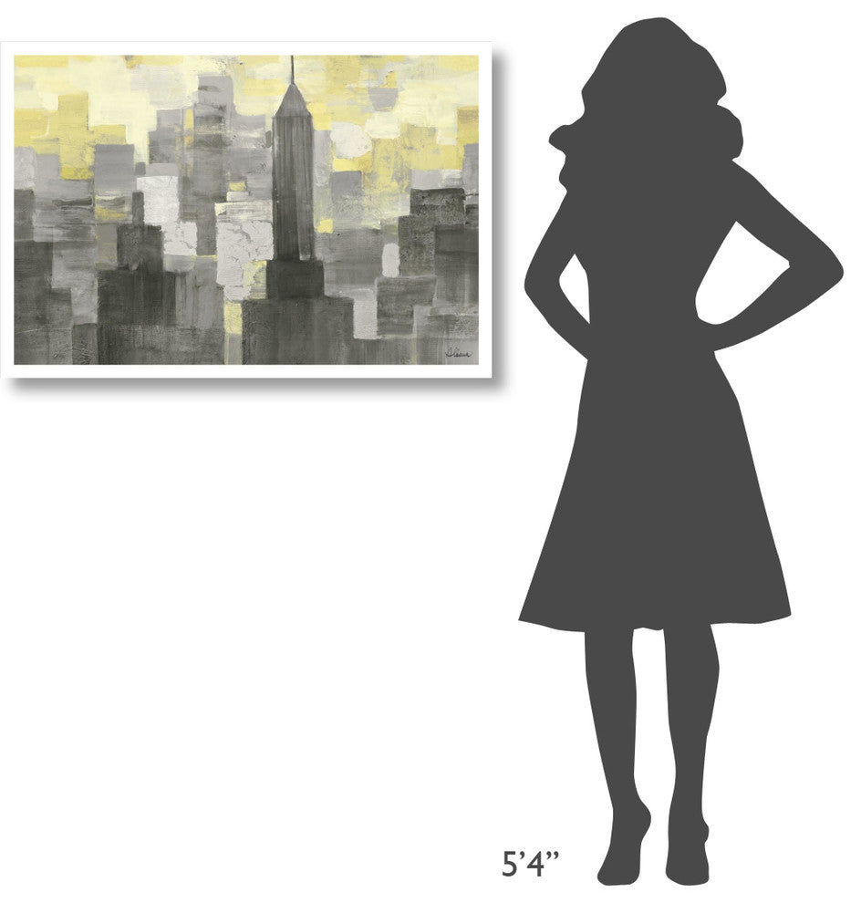 "City Blocks Neutral" Digital Paper Print by Albena Hristova, 38"x26"