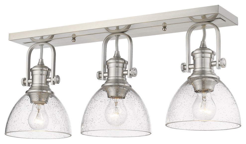 Golden Lighting 3118-3SF-SD Hines 3 Light 25"W Bathroom Vanity - Pewter