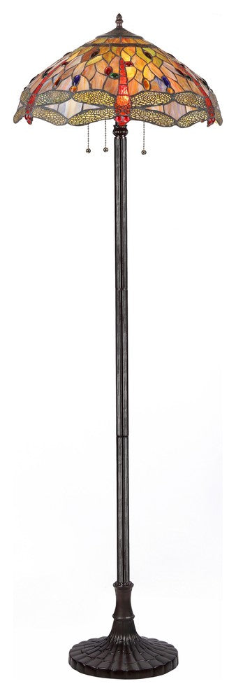 3-Light Dragonfly Floor Lamp