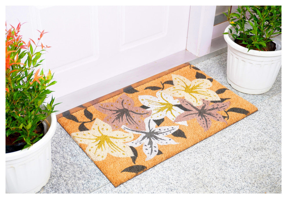 Calloway Mills Lovely Lilies Doormat, 24" X 36"