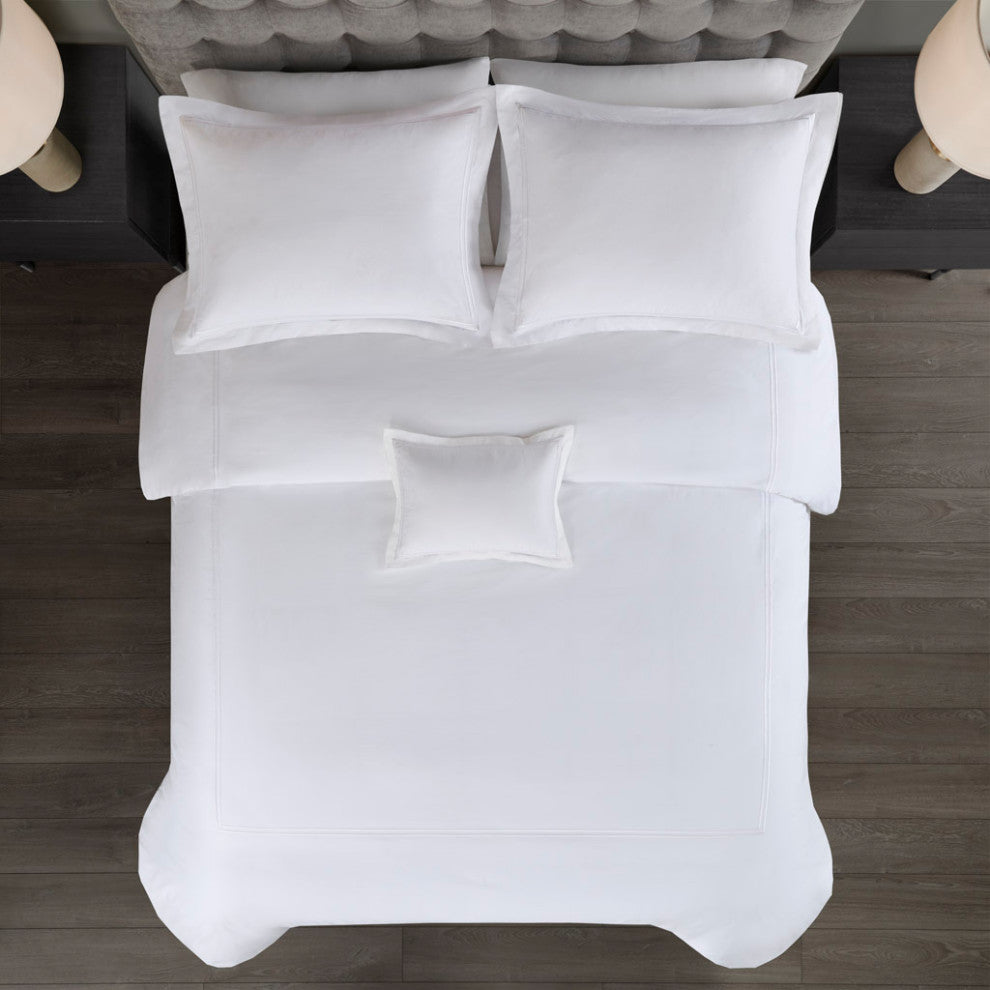 Madison Park Signature 100% Cotton Sateen Embroidered Comforter Set