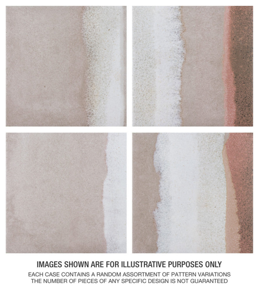 Matter Canvas Taupe Red Porcelain Floor and Wall Tile