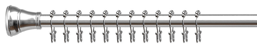 Utopia Alley Shower Hooks - Double Shower Curtain Rings for Bathroom, Set of 12, Chrome