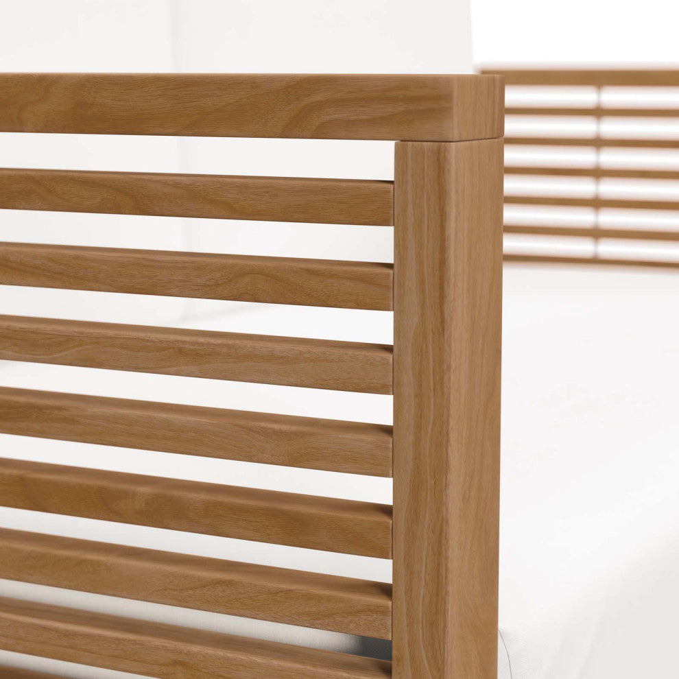 Carlsbad Teak Wood Outdoor Patio Loveseat