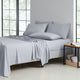 Kathy Ireland 2000TC Cotton Rich 6 Piece Sheet Set, Silver Gray, King