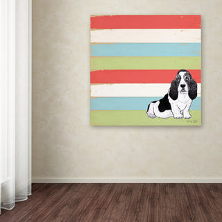 Tammy Kushnir 'Basset Hound 3' Canvas Art, 35" x 35"