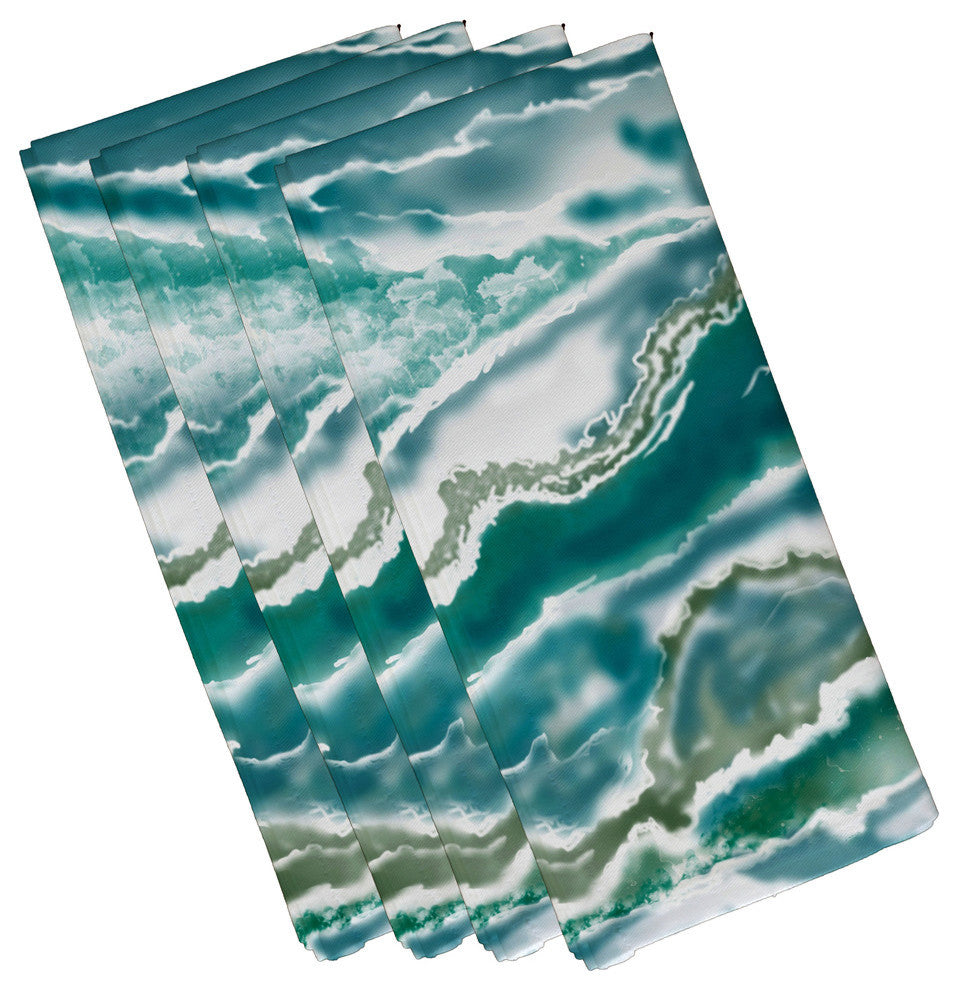 Remolina, Print Napkin, Set of 4, Teal