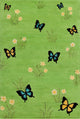 Allie Butterflies Contemporary Area Rug