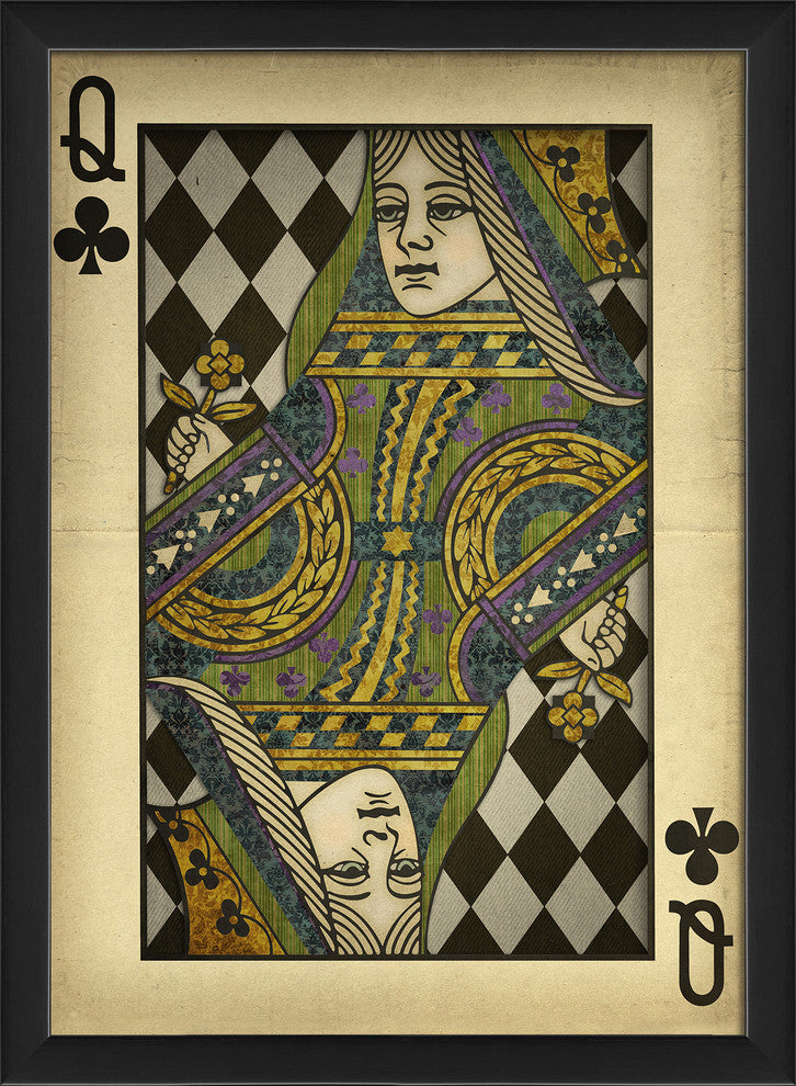 Queen of Clubs Print