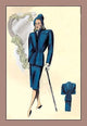 Long Line Tailored Suit - Gallery Wrapped Canvas Art 28" x 42"