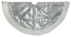 47.2" Winter's Beauty Sparkling Silver and White Christmas Tree Skirt